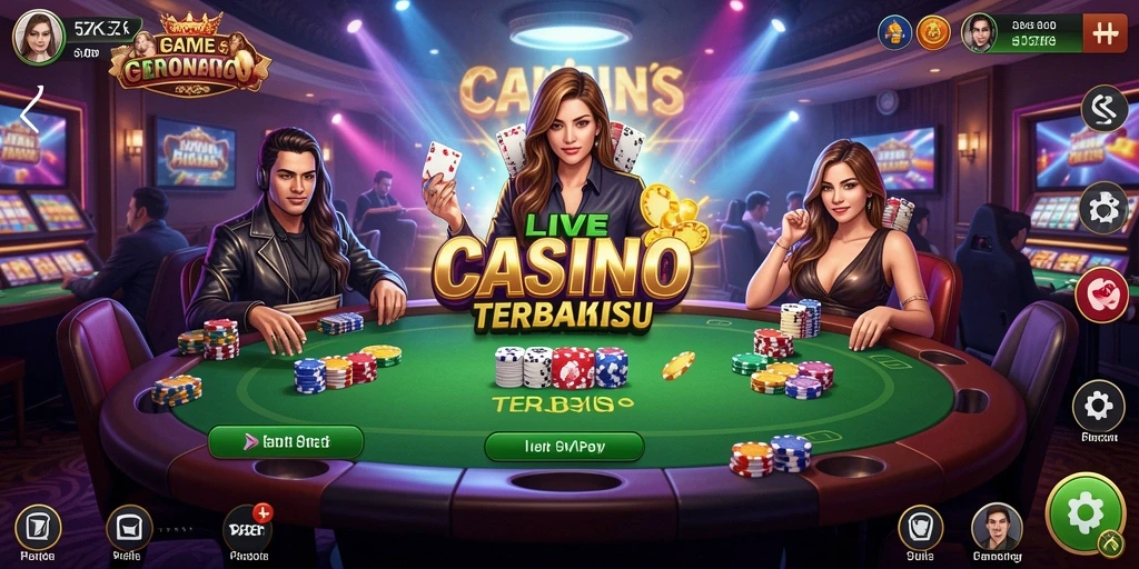 Gameplay seru di 5ZK dengan dealer langsung dan interaksi nyata.