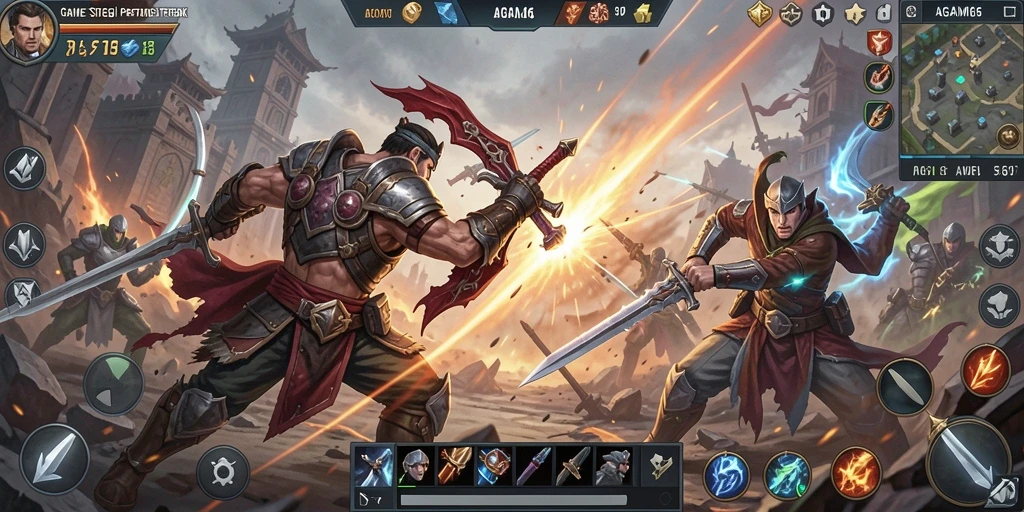 Tampilan seru gameplay AGAM66 yang melibatkan strategi pertempuran.