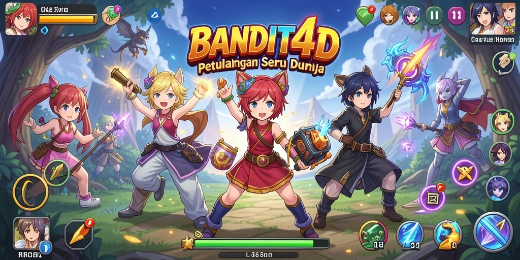 Tampilan menarik dari gameplay BANDIT4D yang penuh aksi.