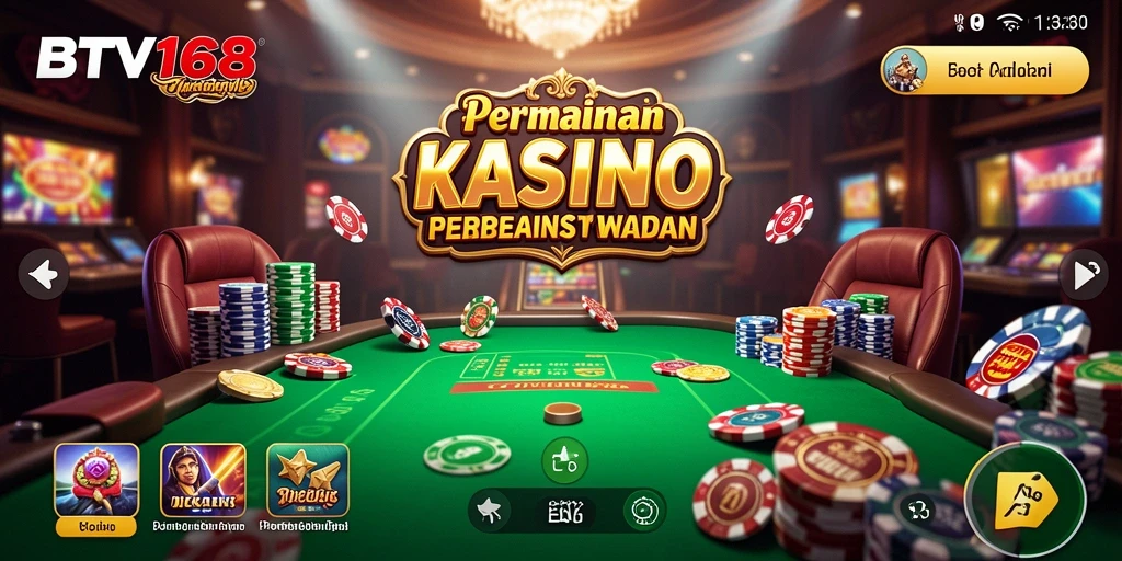 Tampilan menarik dari permainan Kasino di BTV168.