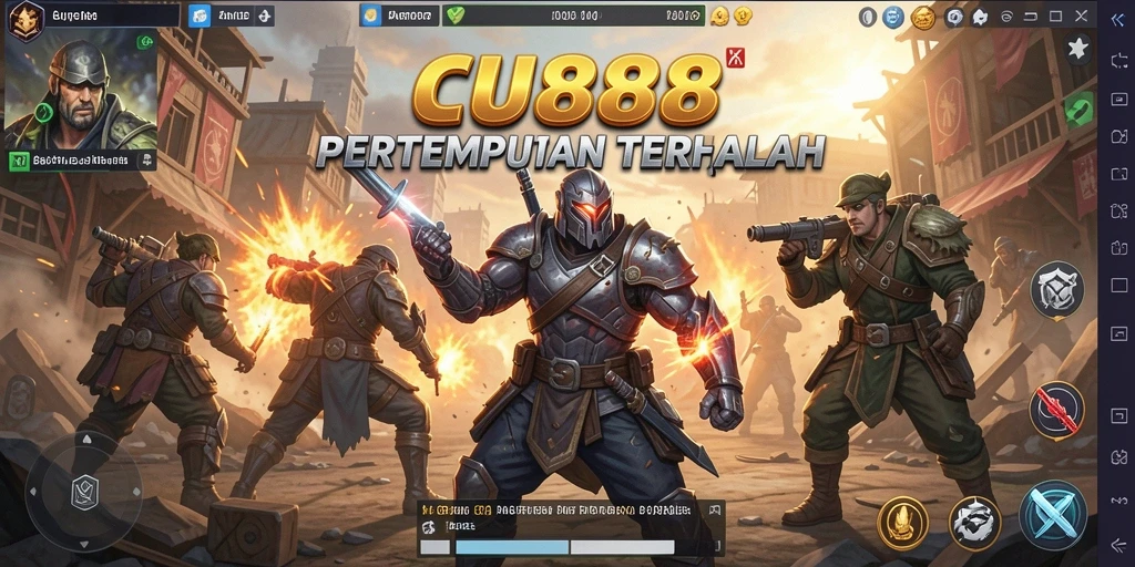 Tampilan menegangkan dari gameplay CU888 dalam pertarungan Battle Royale.
