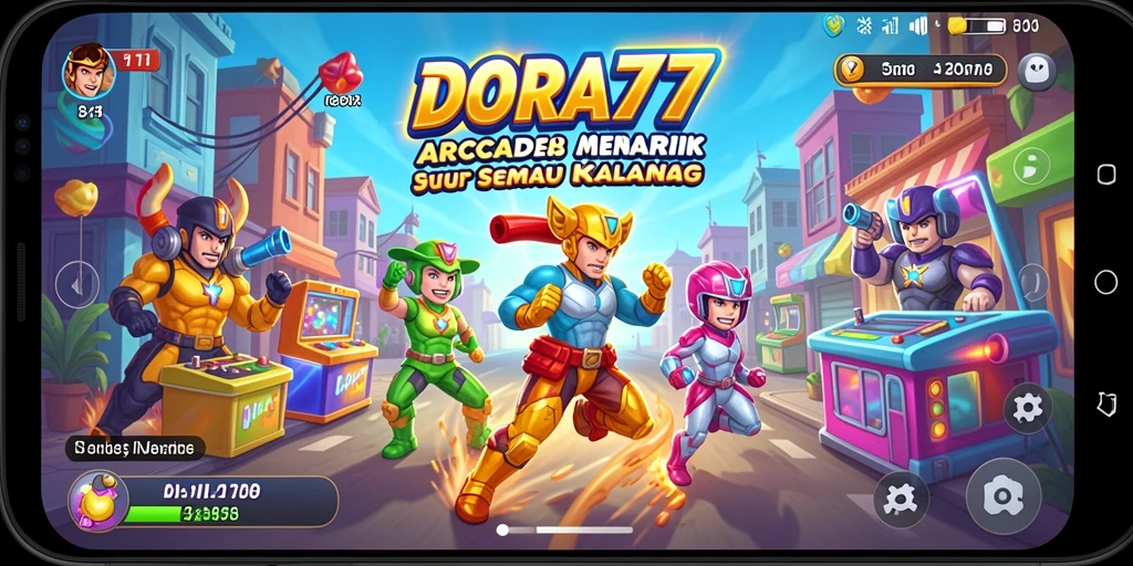 Gameplay DORA77 yang seru dengan grafik penuh warna.