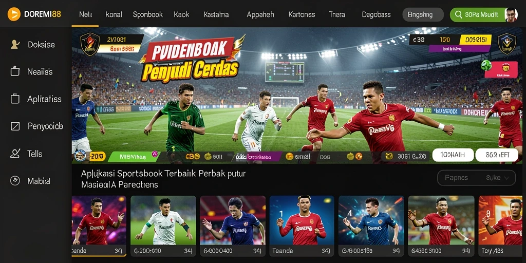 Screenshot DOREMI88 menampilkan pengalaman taruhan olahraga yang menarik.