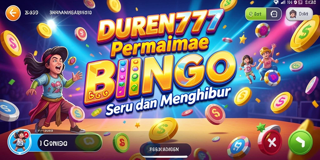 Screenshot gameplay DUREN777 yang menampilkan keseruan Bingo.