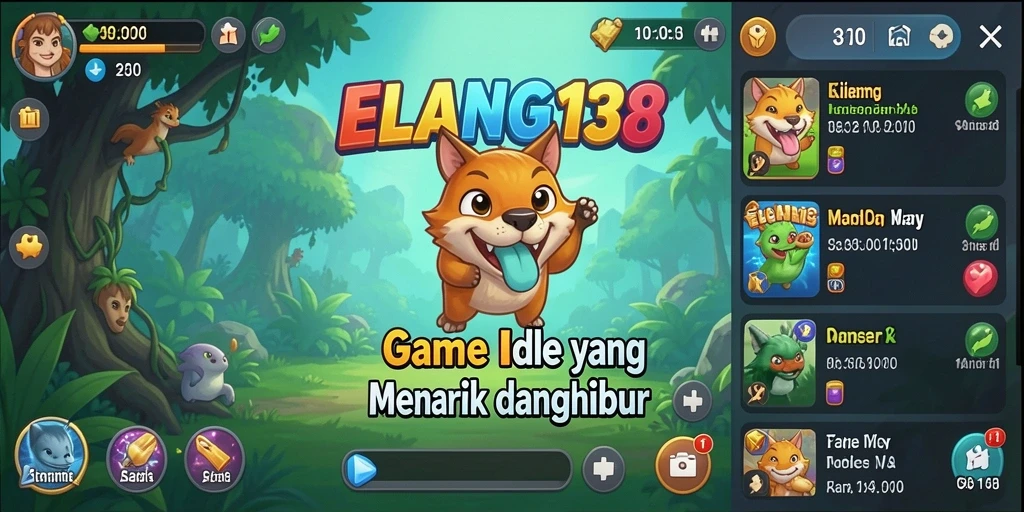Screenshot gameplay ELANG138 menampilkan karakter yang sedang mengumpulkan sumber daya.