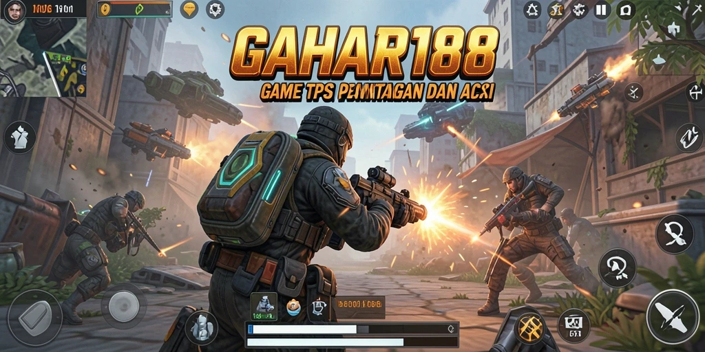 Tampilan gameplay GAHAR188 yang seru dan intens di mod TPS.