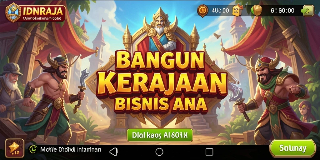 Tampilan gameplay menarik dari IDNRAJA yang menggambarkan strategi Tycoon.