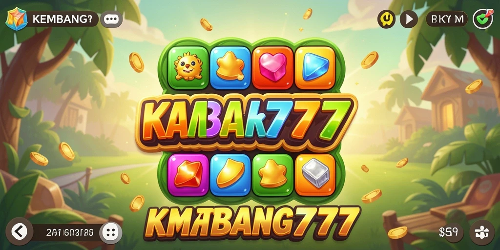 Gameplay KEMBANG777 yang seru dan penuh warna saat mencocokkan item.