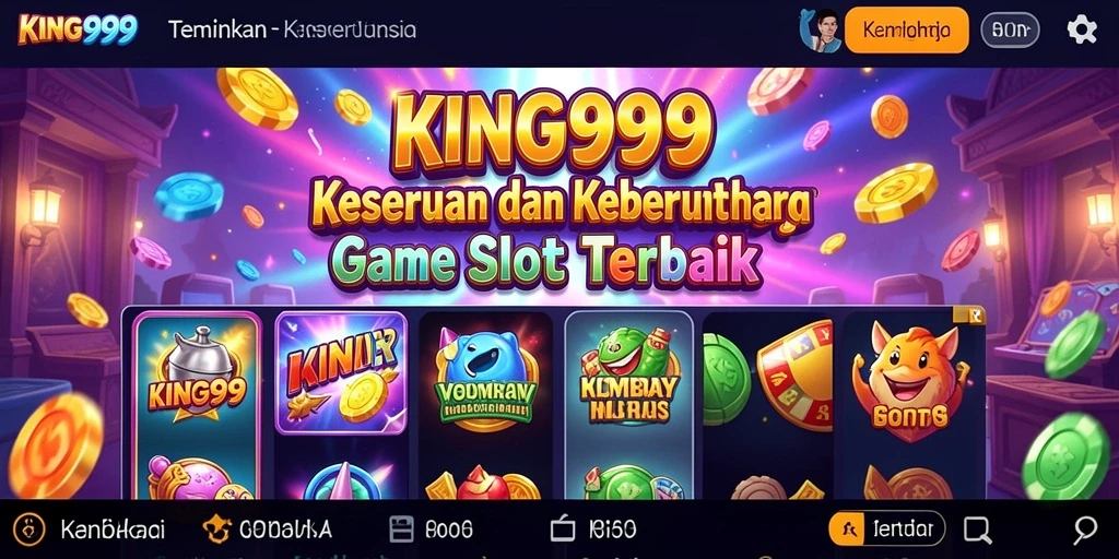 Tampilan gameplay Slot KING999 yang mengasyikkan dengan grafis yang menawan.