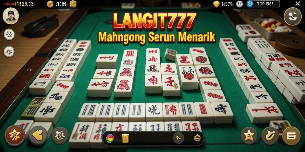 Tampilan gameplay LANGIT777 yang menarik dan penuh tantangan Mahjong.