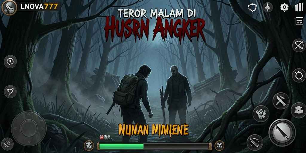Tangkapan layar permainan LNOVA777 menampilkan suasana Horror yang mencekam.