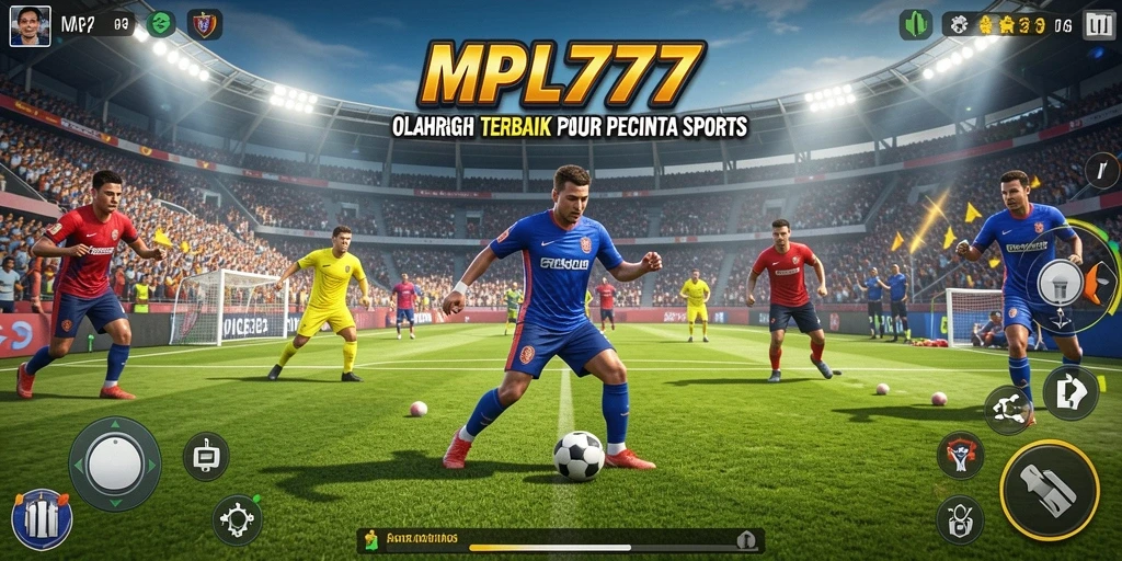 Screenshot MPL777 menampilkan aksi seru dalam permainan olahraga.