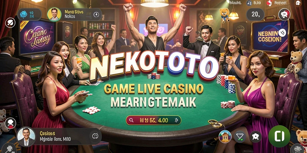 Gameplay Live Casino NEKOTOTO yang menarik dan interaktif.