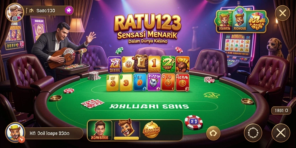 Tampilan screenshot RATU123 yang menampilkan gameplay Kasino yang memukau.