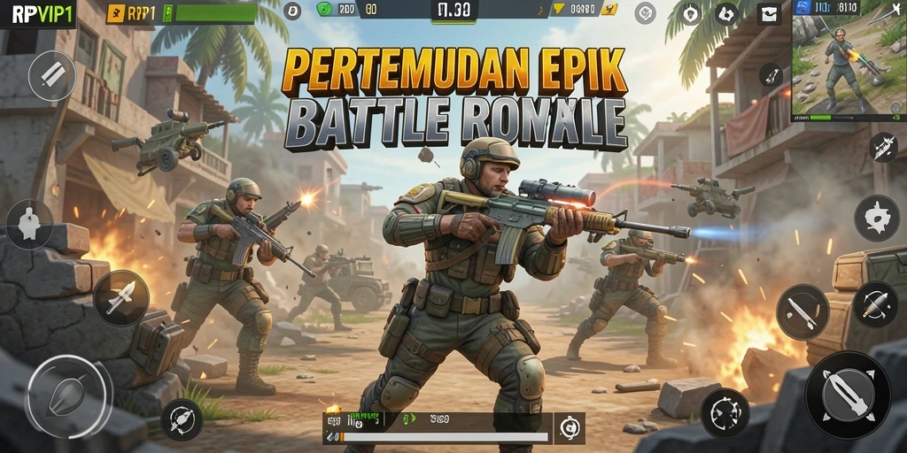 Gameplay epic RPVIP1, seru dan mendebarkan di medan pertempuran.